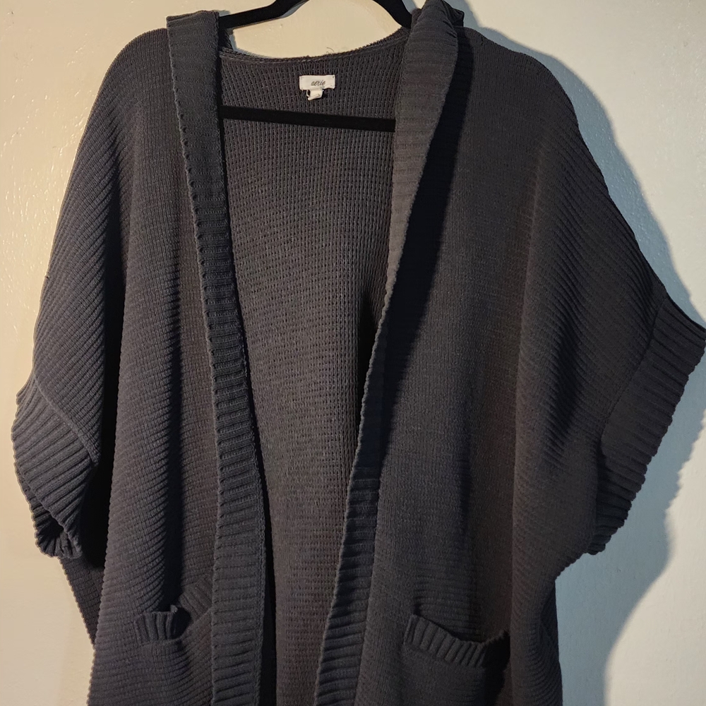 Aerie Dark Gray Knit Sweater